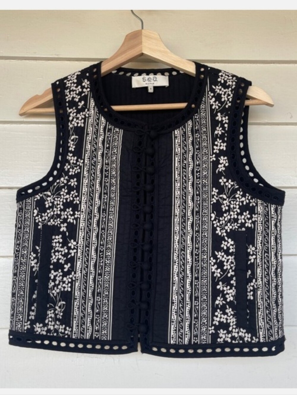 Sea New York Quilted Vest Quilted Floral